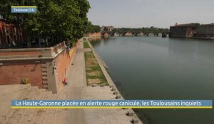 La Haute-Garonne placée en alerte rouge canicule, les Toulousains inquiets