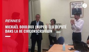 VIDÉO. Législatives en Ille-et-Vilaine : Mickaël Bouloux (Nupes) élu député dans la huitième circonscription