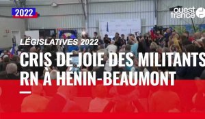 VIDÉO. Législatives : cris de joie des militants RN à Hénin-Beaumont 