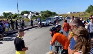 Tour de France: La caravane arrive sur le site du départ