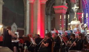 Concert de l'harmonie municipale à la basilique d'Albert 