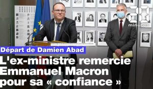 Affaire Damien Abad: L'ex-ministre remercie Macron pour sa «confiance» en quittant le gouvernement