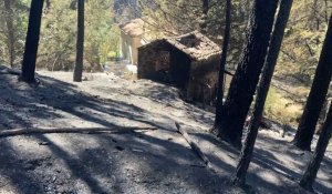 Alès : incendie en Cévennes autour de Bessèges, Bordezac et Gagnières 