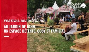 VIDÉO. Festival Beauregard : le Jardin de John, un espace détente cosy et familial
