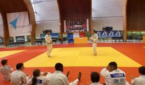 Le judoka Antony Luszka et sa ceinture noire 4e dan