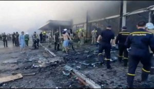 Un centre commercial ukrainien détruit par une frappe russe
