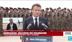 Emmanuel Macron en Roumanie : "de sérieux indices" montrent que le président devrait se rendre en Ukraine