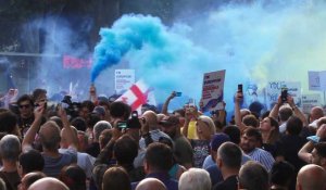 Géorgie: des dizaines de milliers de manifestants pour demander l'adhésion à l'UE