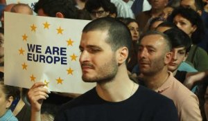 Géorgie: des dizaines de milliers de manifestants pour demander l'adhésion à l'UE