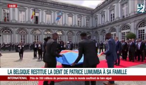 Étape historique, la Belgique restitue une "relique" de Lumumba à la RD Congo