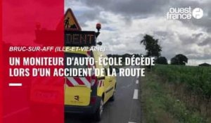 VIDÉO. Un moniteur d'auto-école décède lors d'un grave accident de la route à Bruc-sur-Aff