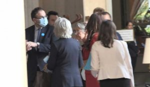 Discours de politique générale: Elisabeth Borne arrive à l'Assemblée nationale