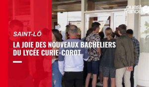 VIDÉO. À Saint-Lô, les terminales du lycée Curie-Corot fêtent leurs bacs