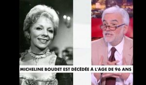 Mort de Micheline Boudet : Le vibrant hommage en direct de Pascal Praud à la comédienne (VIDEO)