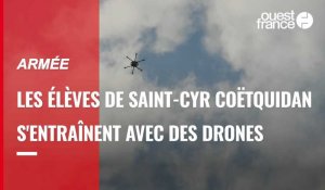 VIDÉO. Défense :  les militaires de Saint-Cyr Coëtquidan s'entraînent avec des drones