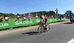 Tour de France 2022 : passage d'A. Pérez en tête à Audinghen