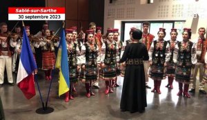 VIDÉO. Sablé-sur-Sarthe : une chorale ukrainienne joue la Marseillaise à la cérémonie de jumelage