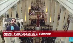 Arras rend un ultime hommage à Dominique Bernard, un important dispositif de sécurité déployé