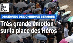 Émotion sur la place des Héros pour les  obsèques de Dominique Bernard