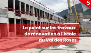 Albertville: point sur les travaux de rénovation en cours à l'école du Val des Roses
