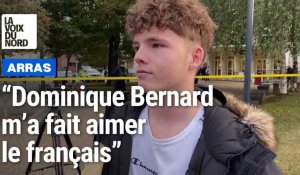 Arras: "je suis venu rendre hommage à Dominique Bernard, le prof qui m'a fait aimer le français"