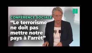 Borne ouvre sa conférence sociale sur les salaires par un hommage aux victimes d'Arras