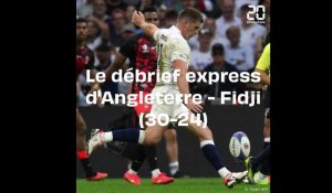 Coupe du monde de rugby 2023 : Le debrief express d'Angleterre - Fidji (30-24)