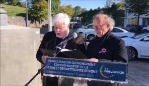 Le Chant du Départ chanté lors de l'inauguration du monument commémoratif de la bataille de Wattignies