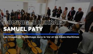 L'hommage à Samuel Paty et Dominique Bernard dans le Var et les Alpes-Maritimes