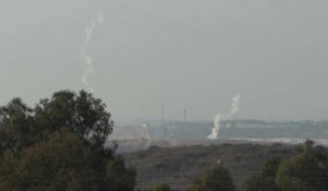 Tirs de roquettes depuis Gaza en direction d'Ashkelon en Israël