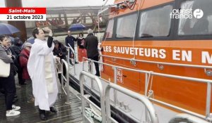 VIDÉO. À Saint-Malo, le nouveau bateau des sauveteurs en mer baptisé 