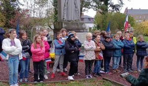 Saint-Waast: les enfants de l'école rendent hommage à Louise Thuliez