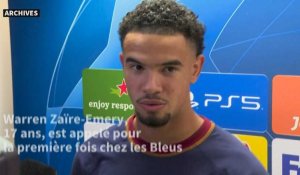 Football : Zaïre-Emery, 17 ans, convoqué pour la première fois en équipe de France
