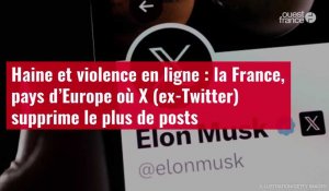 VIDÉO. Haine et violence en ligne : la France, pays d’Europe où X (ex-Twitter) supprime le plus de p