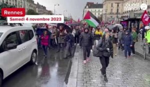 VIDÉO. À Rennes, ils marchent pour demander un cessez le feu à Gaza