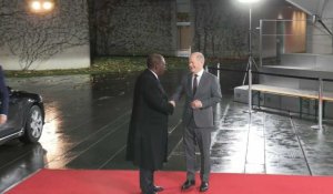 Le président ivoirien Alassane Ouattara arrive à Berlin pour la conférence du G20 Afrique