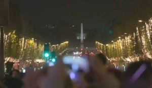 Coup d'envoi des illuminations de Noël sur les Champs-Élysées en présence de Gilles Lellouche