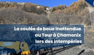La coulée de boue inattendue au Tour à Chamonix lors des intempéries