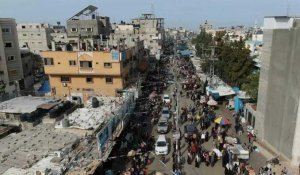 Des images de drone montrent la vie quotidienne à Rafah, dans le sud de la bande de Gaza