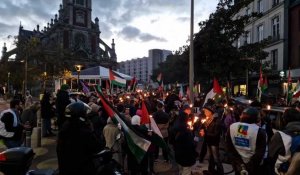 Rouen. Manifestation aux flambeaux pour la paix et la solidarité avec Gaza