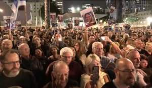 Rassemblement à Tel-Aviv pour marquer les 50 jours de détention d'otages à Gaza