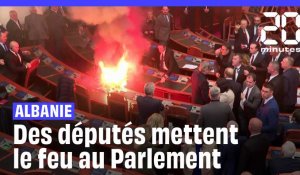 Des députés albanais mettent le feu au Parlement