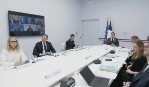 Macron participe au Sommet des Leaders du G20 par visioconférence