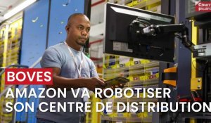 Amazon va robotiser son centre de distribution à Boves (Somme) comme ici à Bretigny-sur-Orge (Essonne)