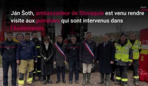 Audomarois : l'ambassadeur de Slovaquie est venu rendre visite aux pompiers