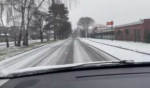 Arras : circulation difficile sur les routes en raison des chutes de neige