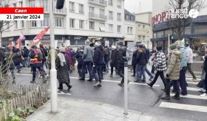 VIDÉO. Plusieurs centaines de personnes défilent dans les rues de Caen contre la loi immigration