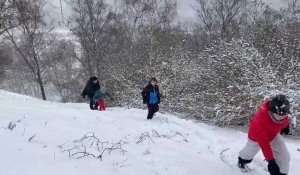Jour de neige sur le terril de l’Escarpelle à Roost-Warendin