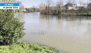 VIDÉO. Crues : au Mans, le niveau de la Sarthe, placée en vigilance jaune, monte