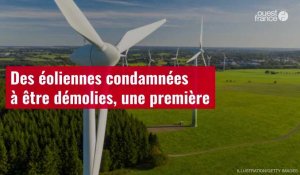 VIDÉO. Des éoliennes condamnées à être démolies, une première